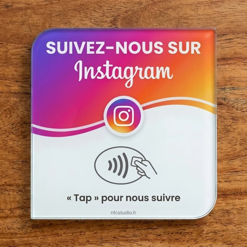 Plaque Verre Instagram