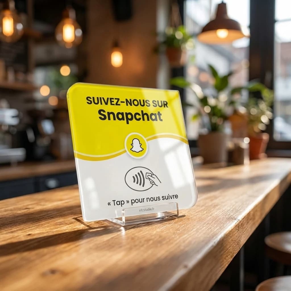 Plaque Verre Snapchat