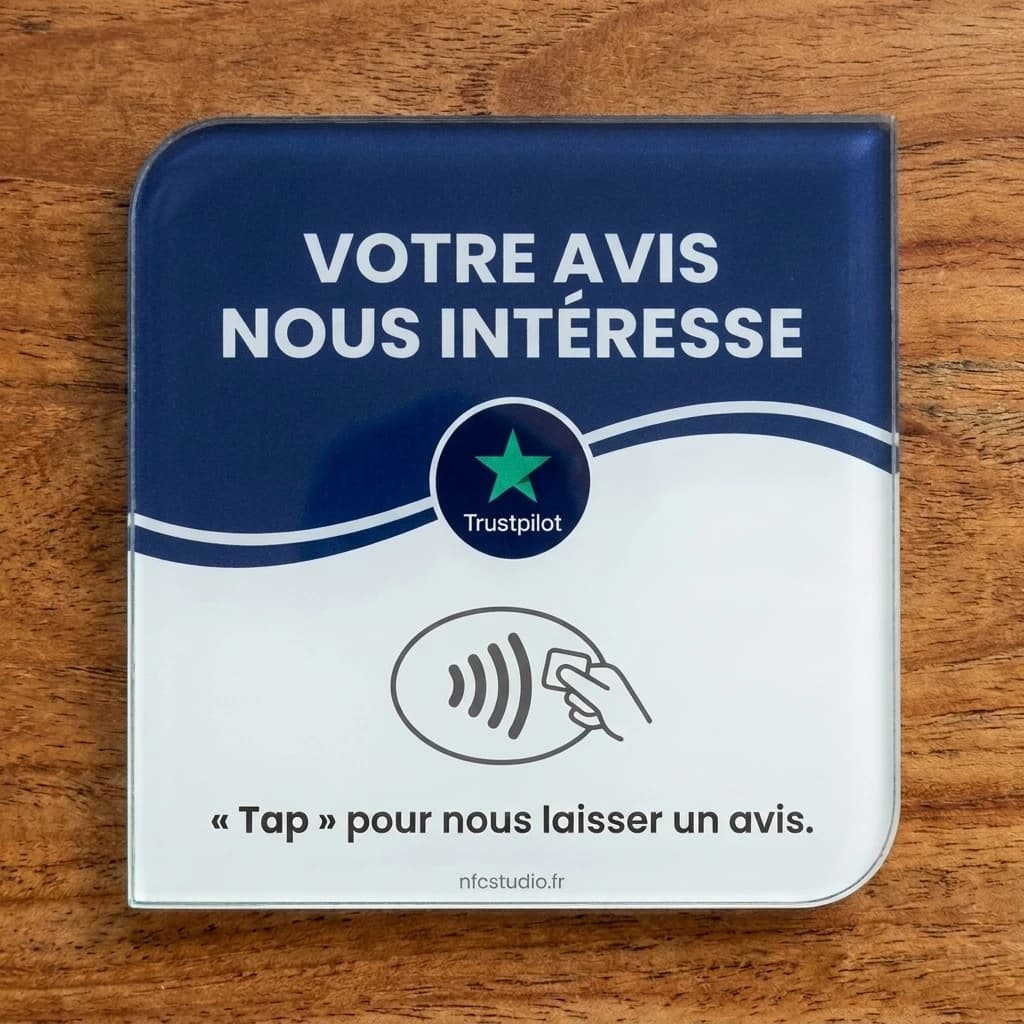 Plaque Verre Trustpilot