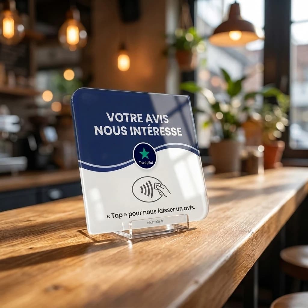 Plaque Verre Trustpilot