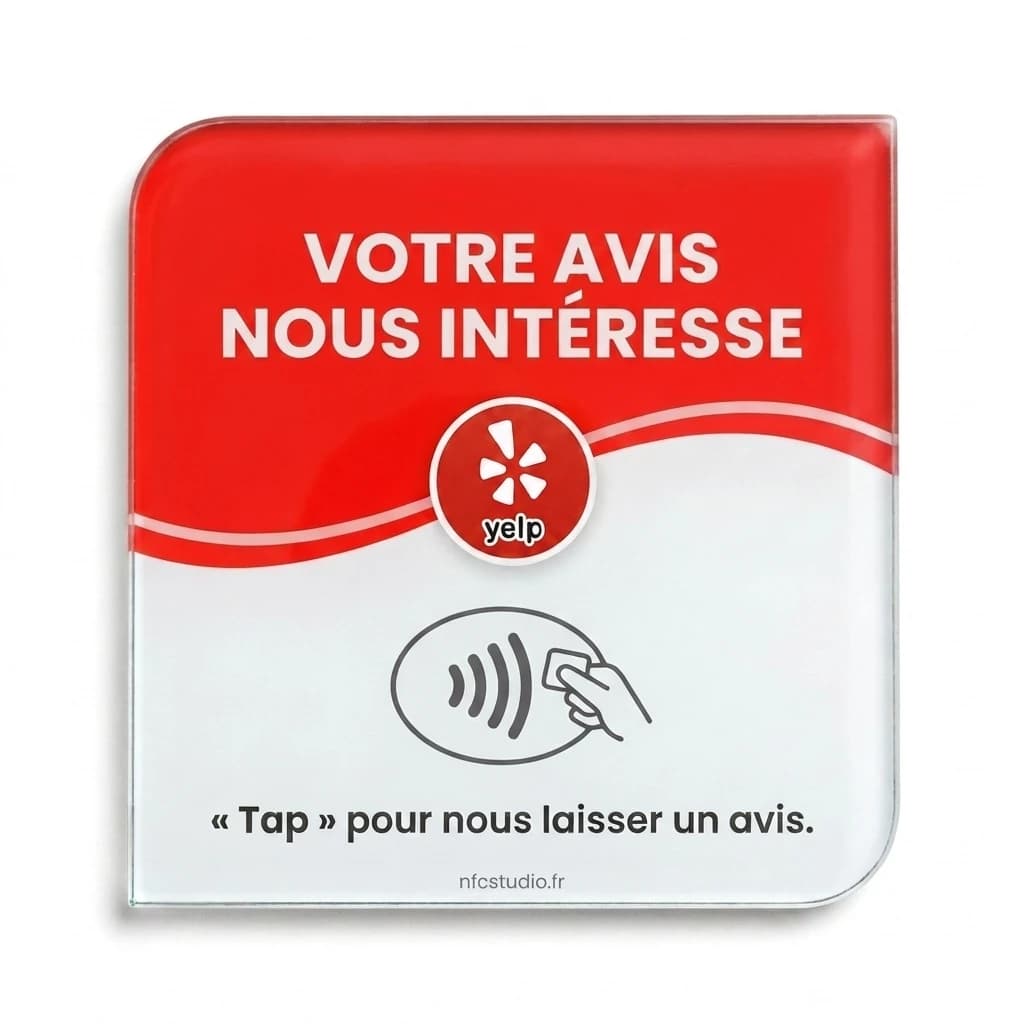Plaque Verre Yelp
