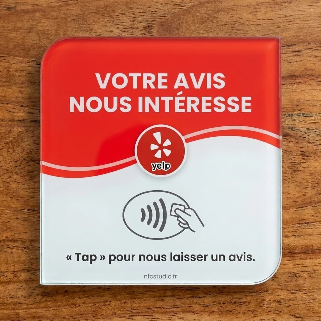Plaque Verre Yelp