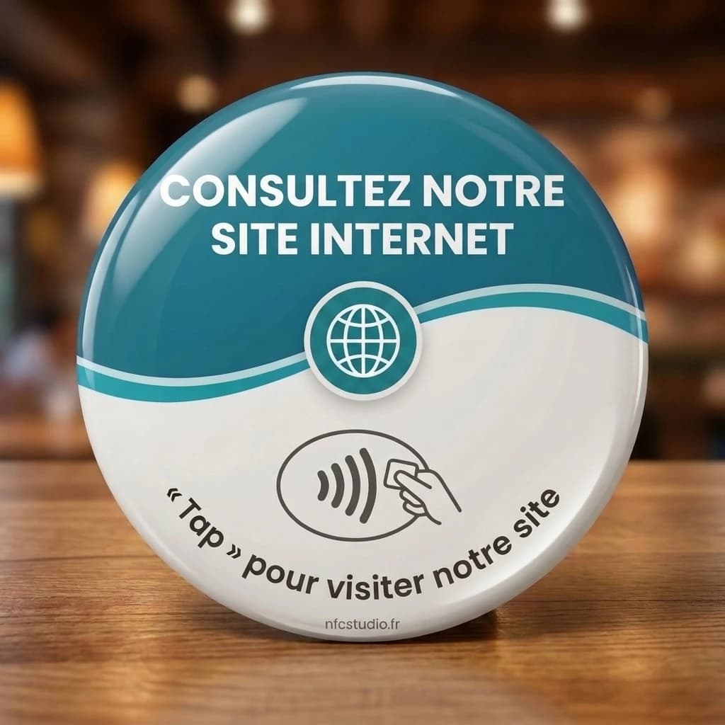 Sticker 3D Site Internet